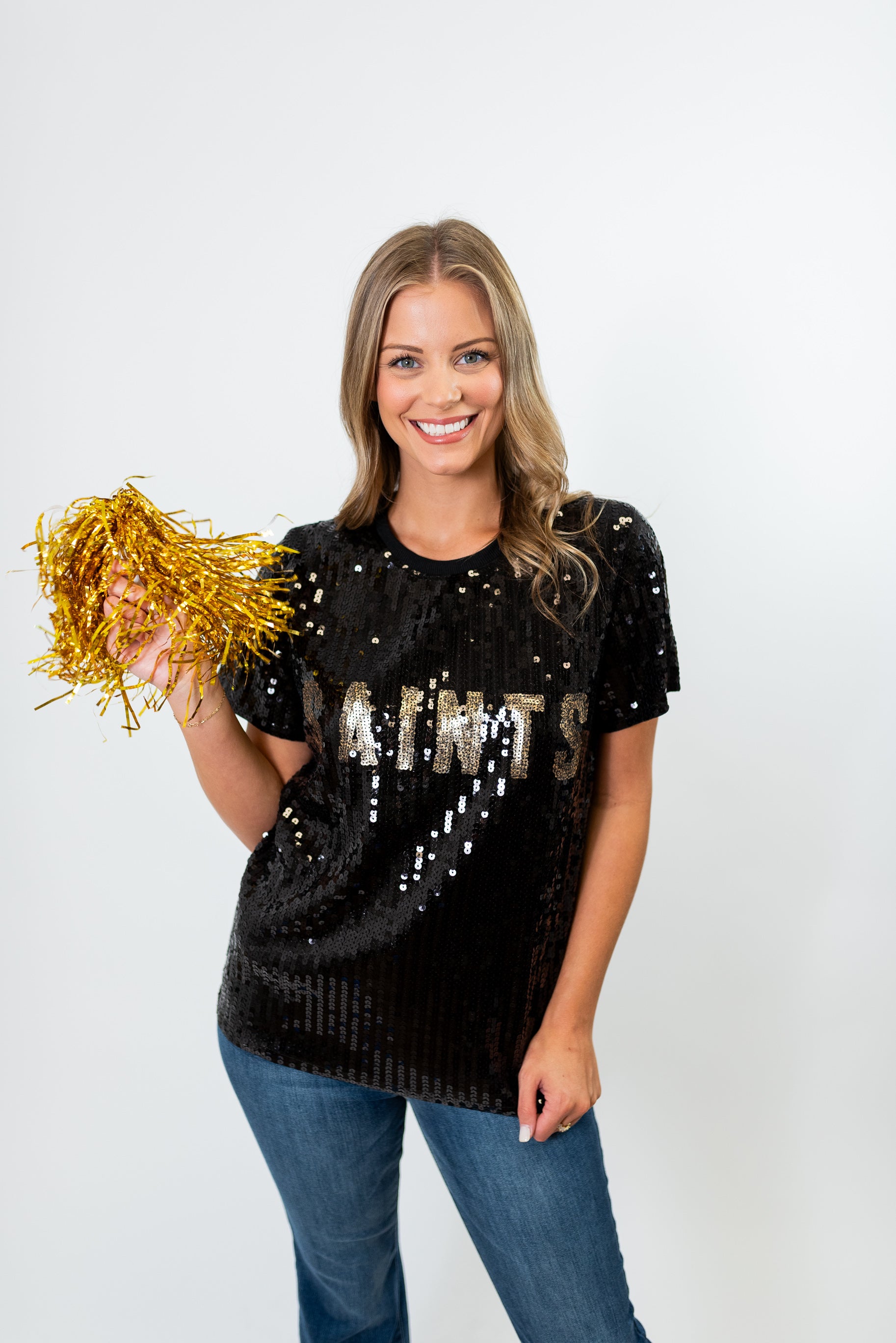 Saints Sequin Jersey on Sale, SAVE 48% 