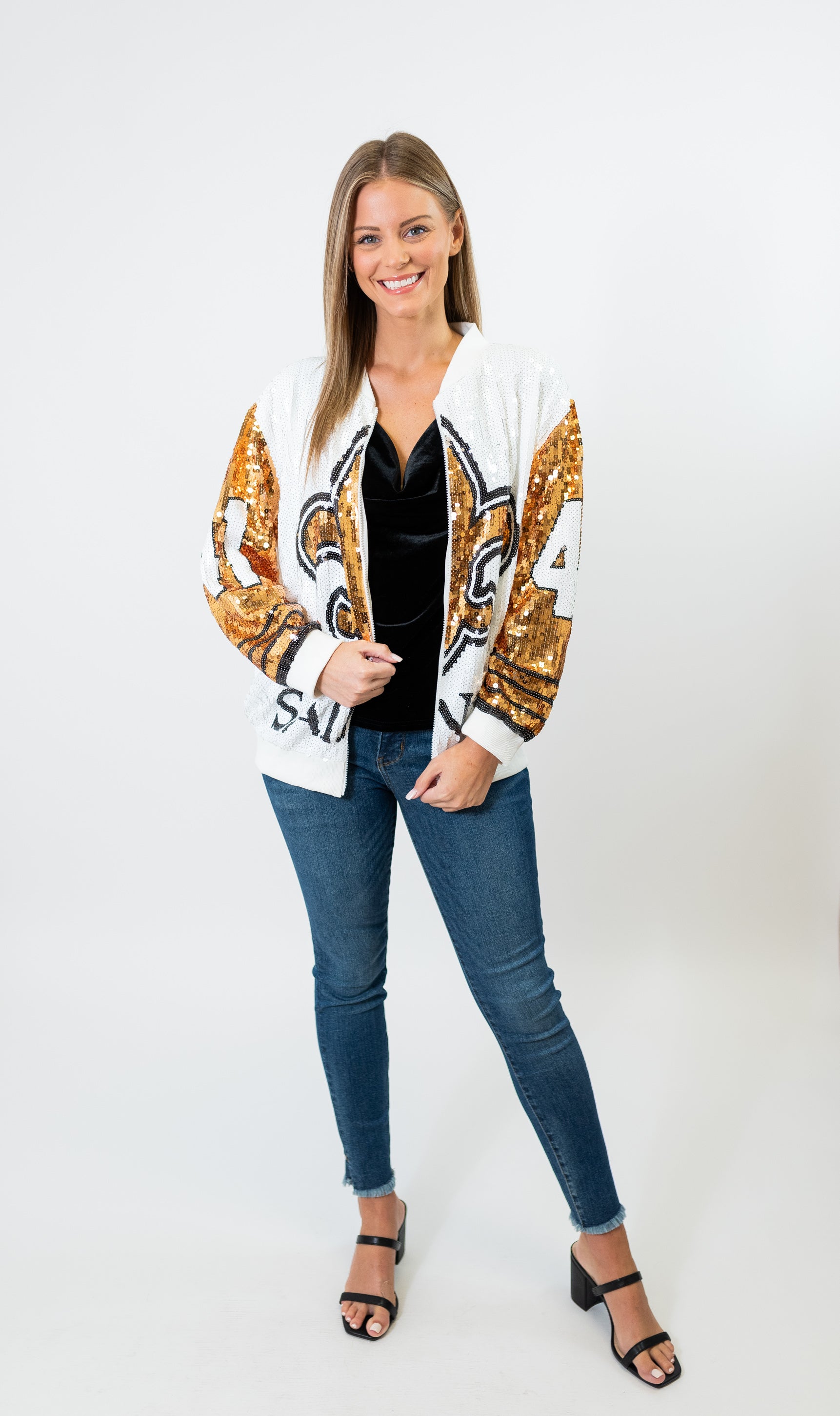 Kamara Saints Sequin Jacket - PRE-SALE!